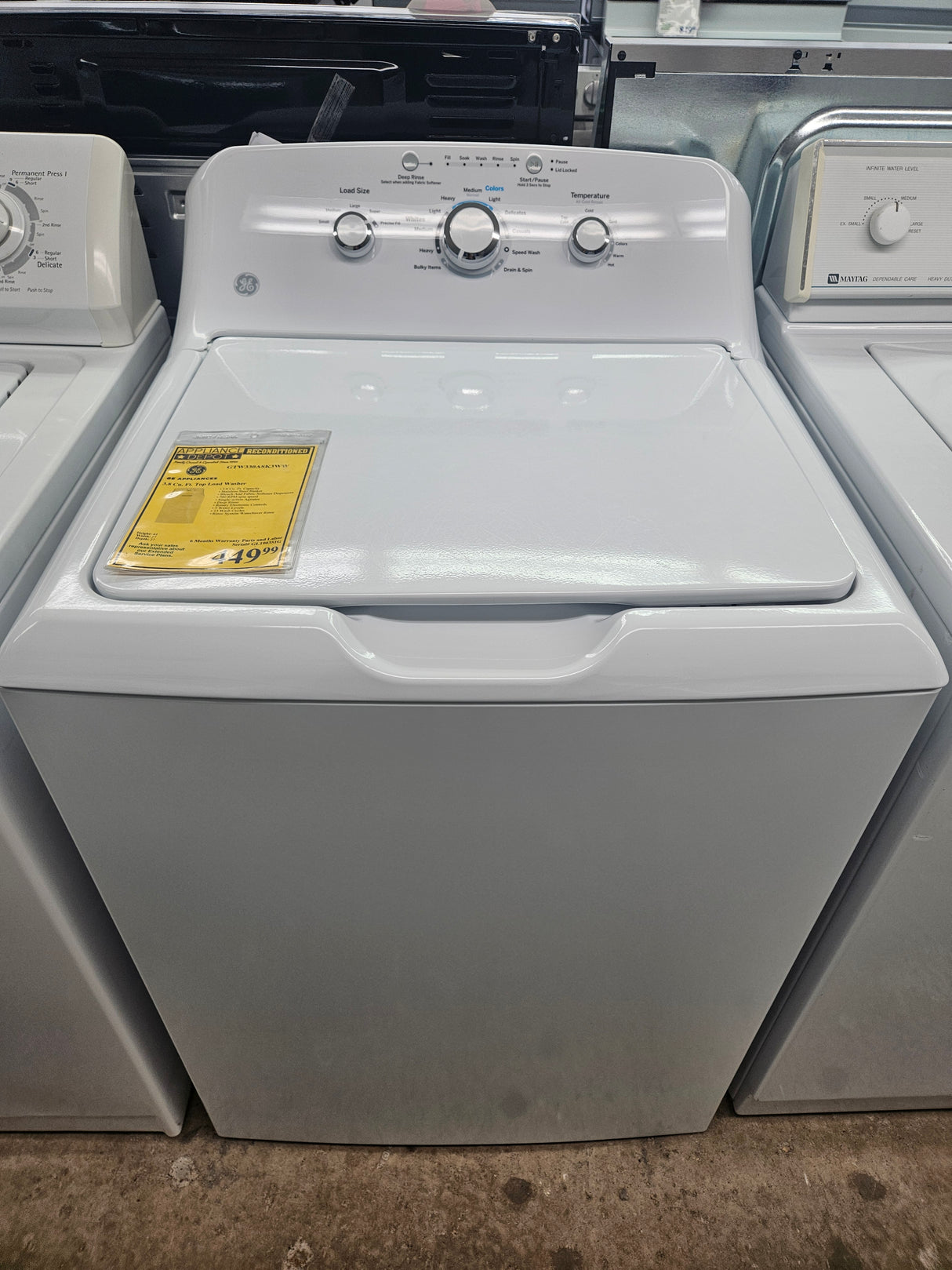 Reconditioned GE 3.8 Cu. Ft. Top Load Washer GTW330ASK3WW