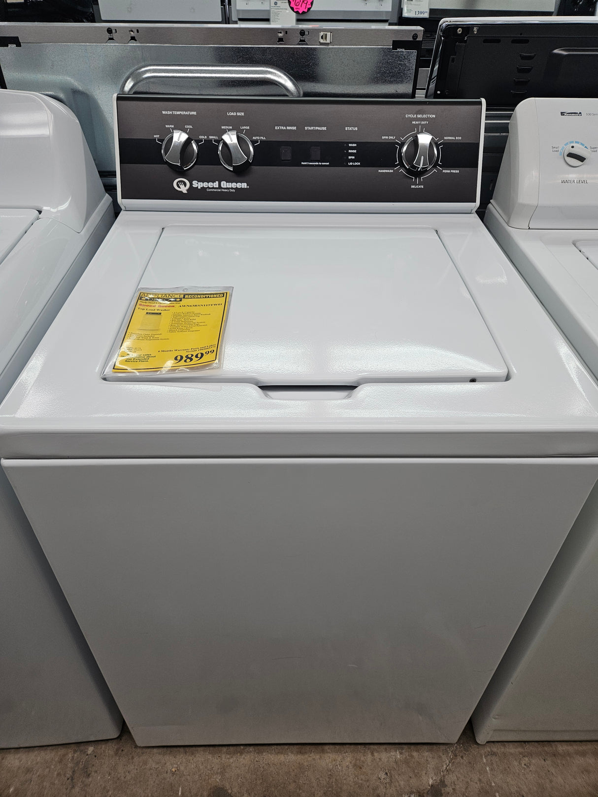 Reconditioned Speed Queen Top Load Washer AWN63RSN115TW01