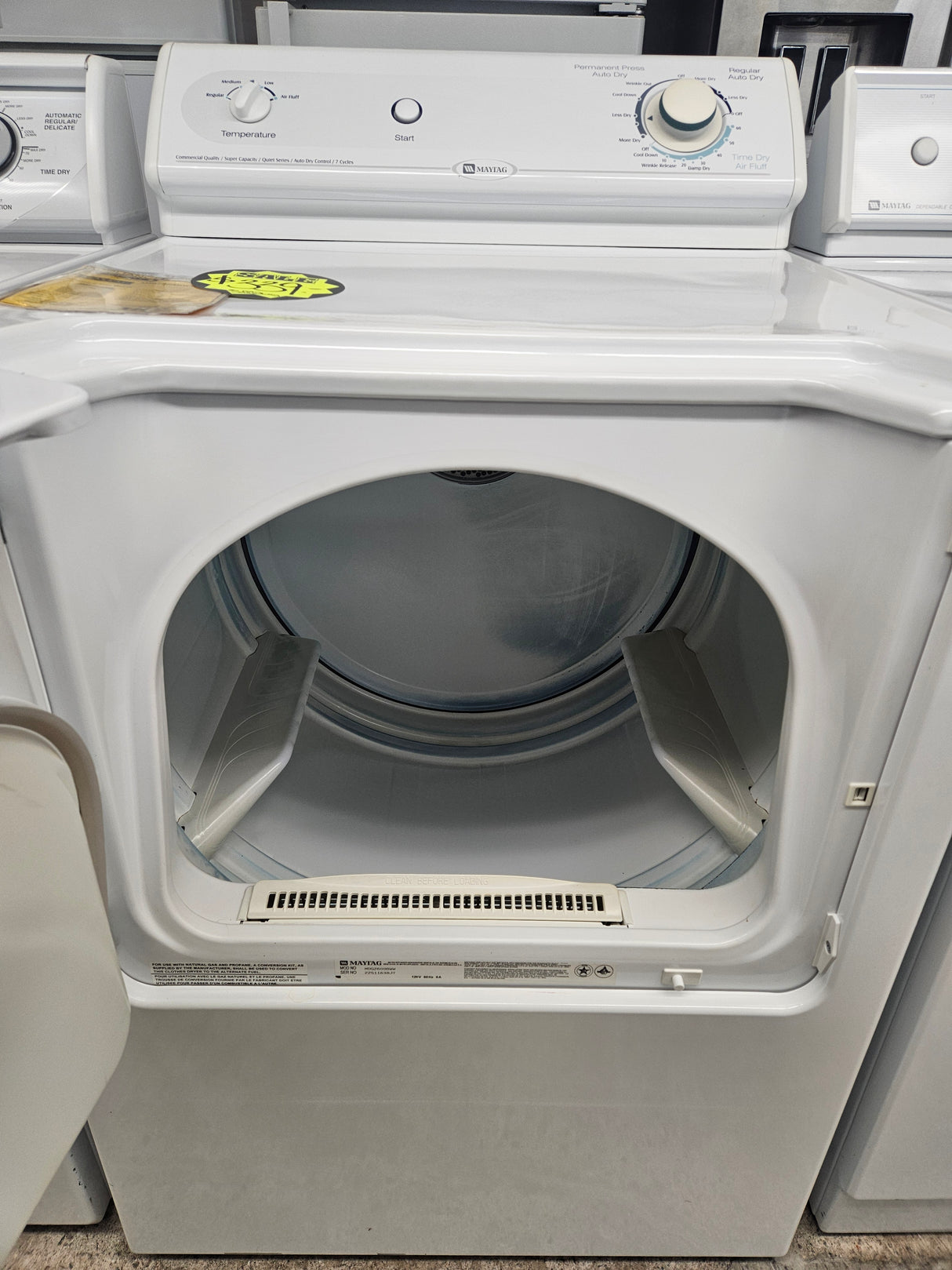 Reconditioned Maytag Gas Dryer MDG2600BWW