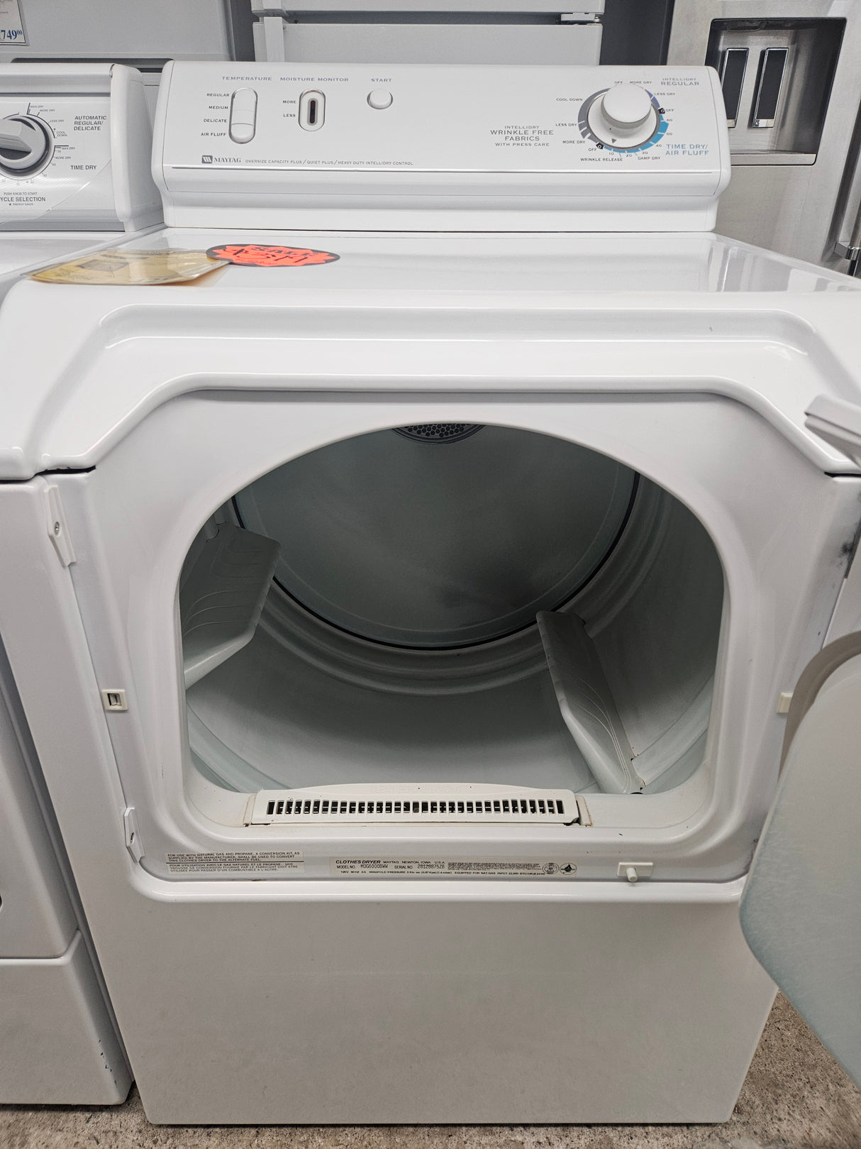 Reconditioned Maytag 27" Gas Dryer MDG6000BWW