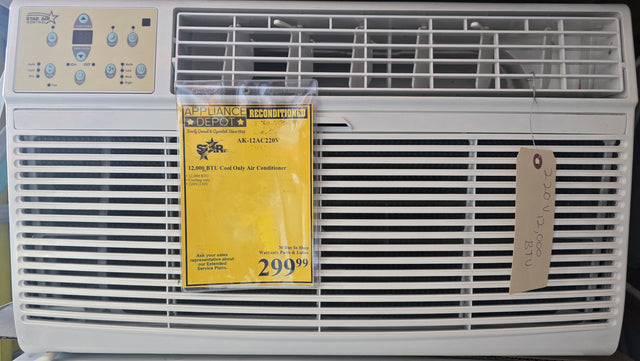 Reconditioned Star Air 12,000 BTU Cool Only Air Conditioner AK-12AC220V