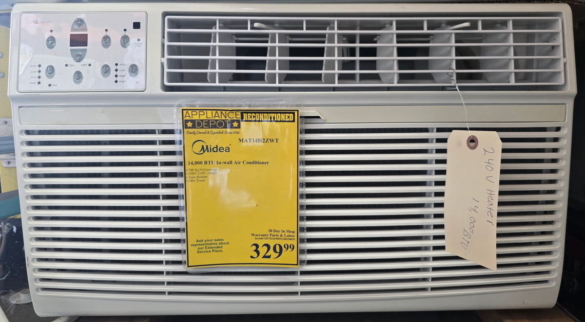 Reconditioned Midea 14,000 BTU In-Wall Air Conditioner MAT14H2ZWT