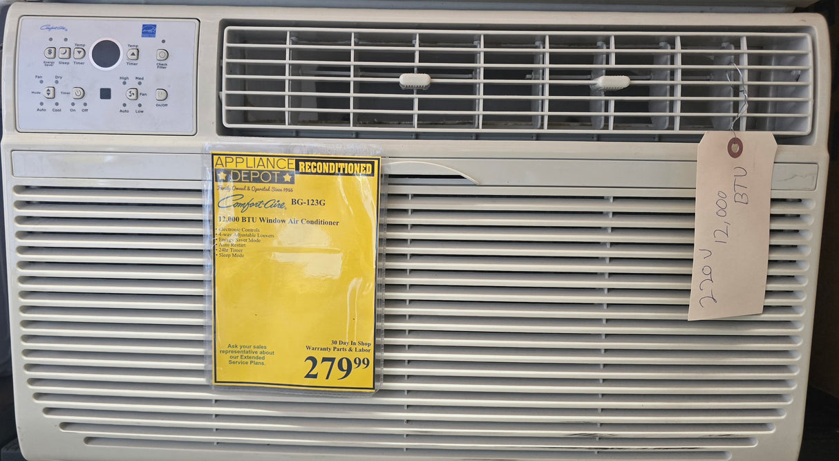Reconditioned Comfort-Aire 12,000 BTU Air Conditioner BG-123G