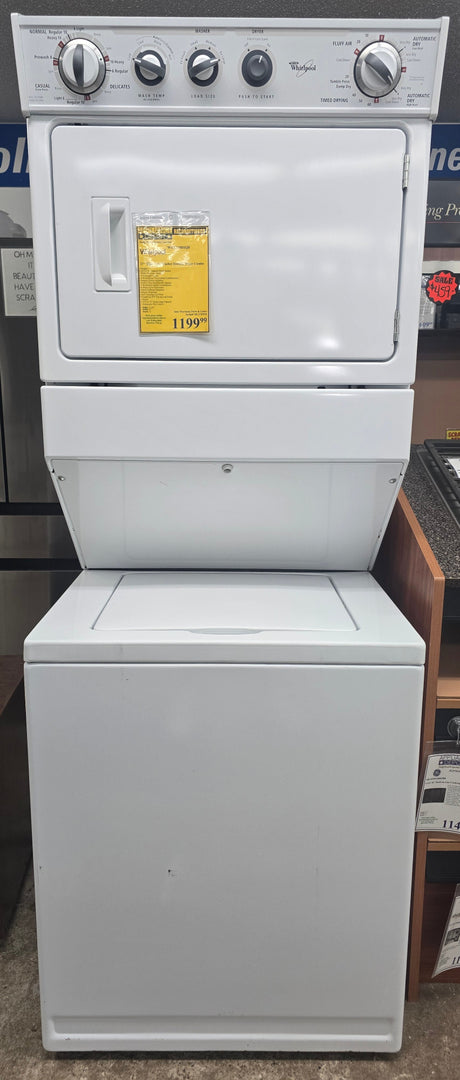 Reconditioned Whirlpool 27" Thin Twin Washer Electric Dryer Combo WET3300SQ0