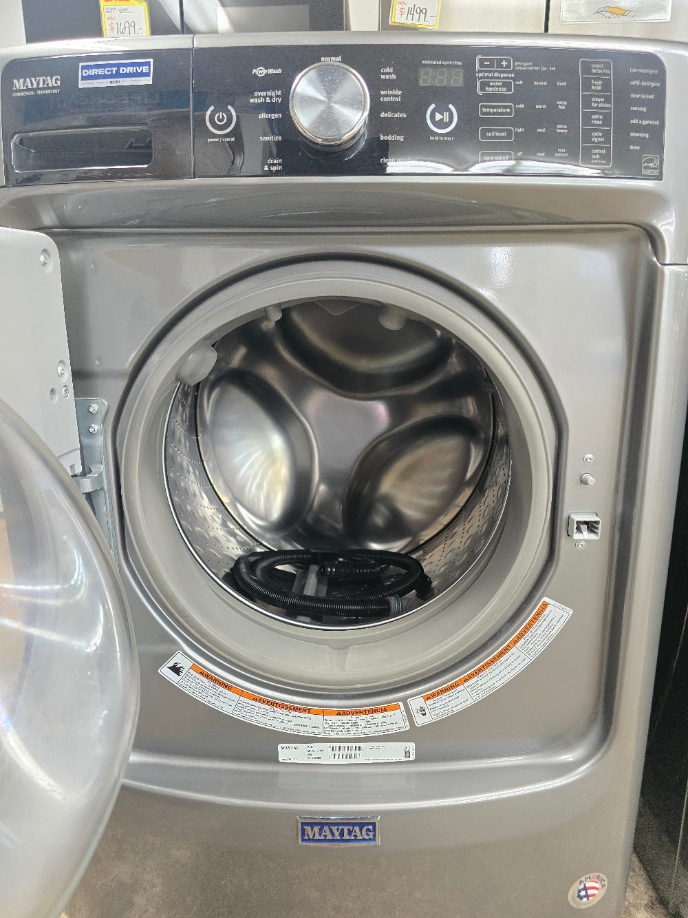 Reconditioned Maytag 4.5 Cu. Front Load Washer / 27" Electric Dryer Set MHW8200/MED8200