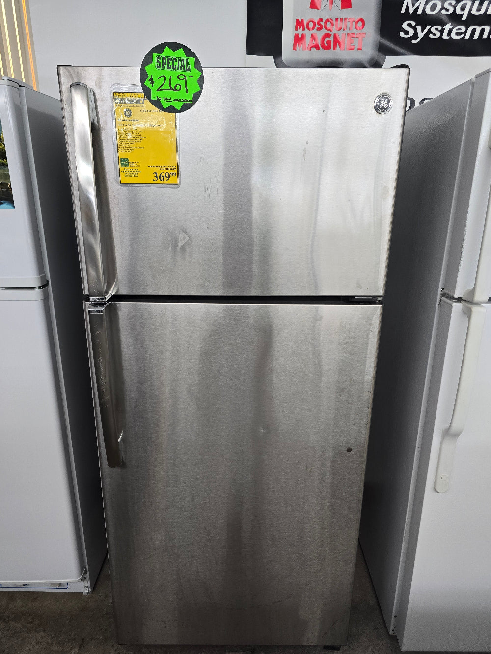 Reconditioned GE 15.5 Cu. Ft. Top-Freezer Refrigerator GTE16GSHCRSS