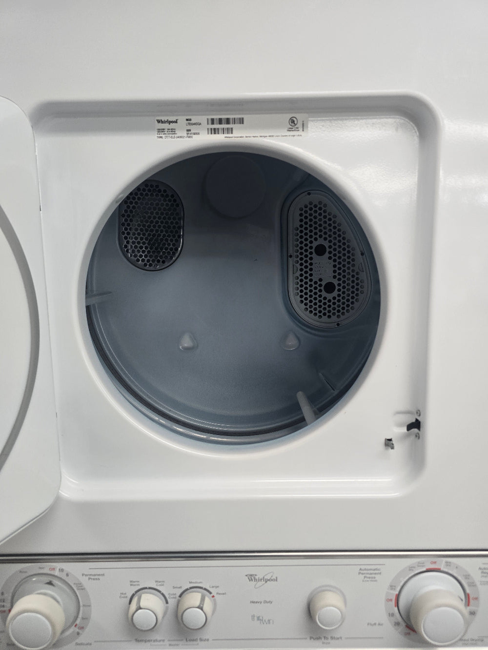 Reconditioned Whirlpool 24" Thin Twin Electric Laundry Center LTE5243DQA