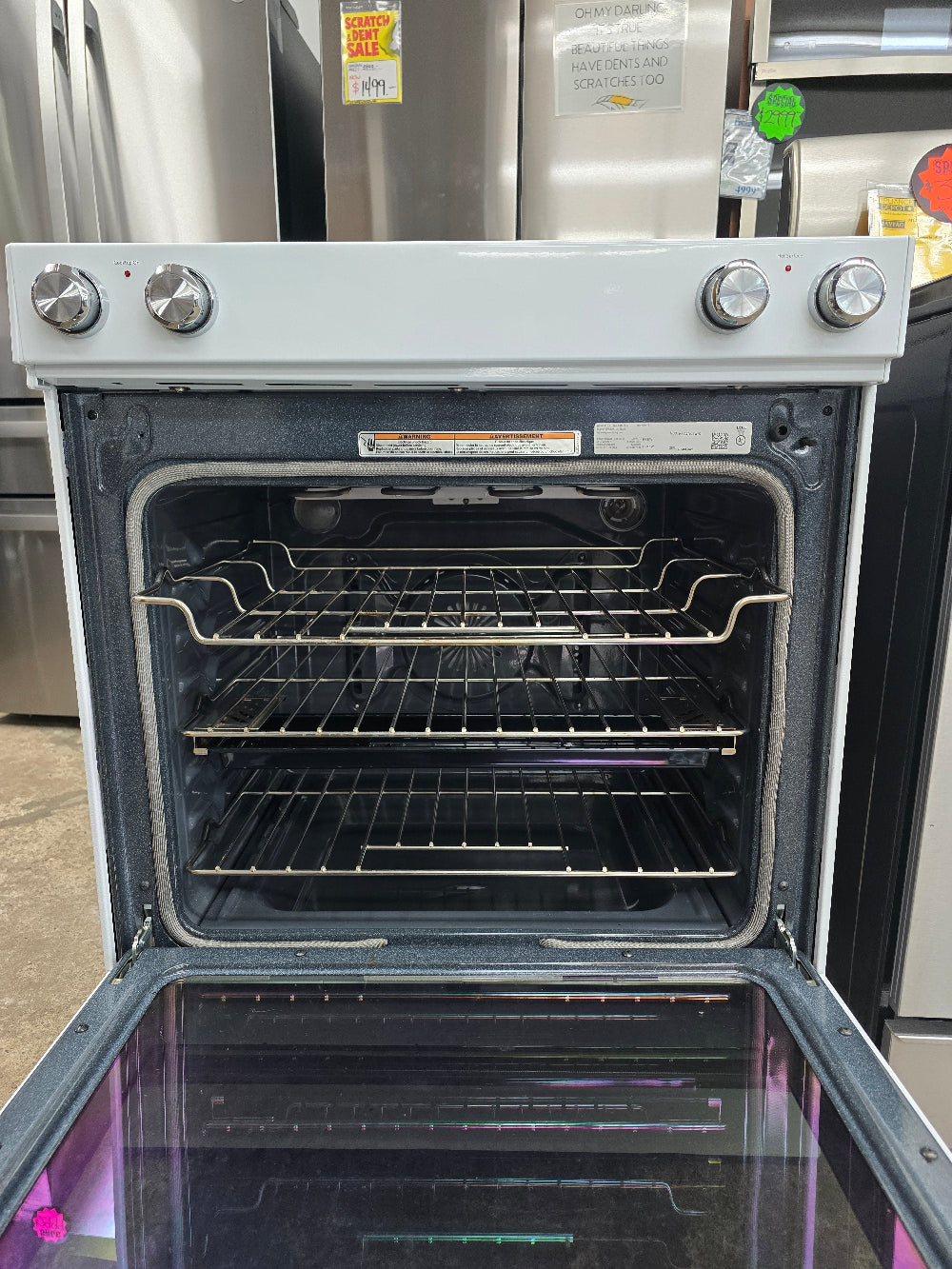 Reconditioned KitchenAid 30" Slide-In Convection Range KSEG700EWH0