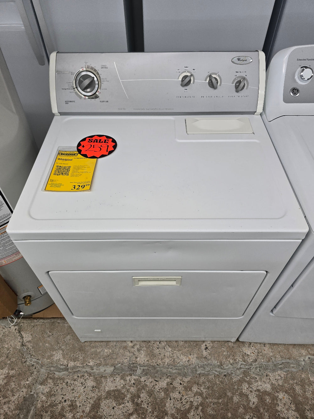 Reconditioned Whirlpool 29" Gas Dryer LGB6300PW1