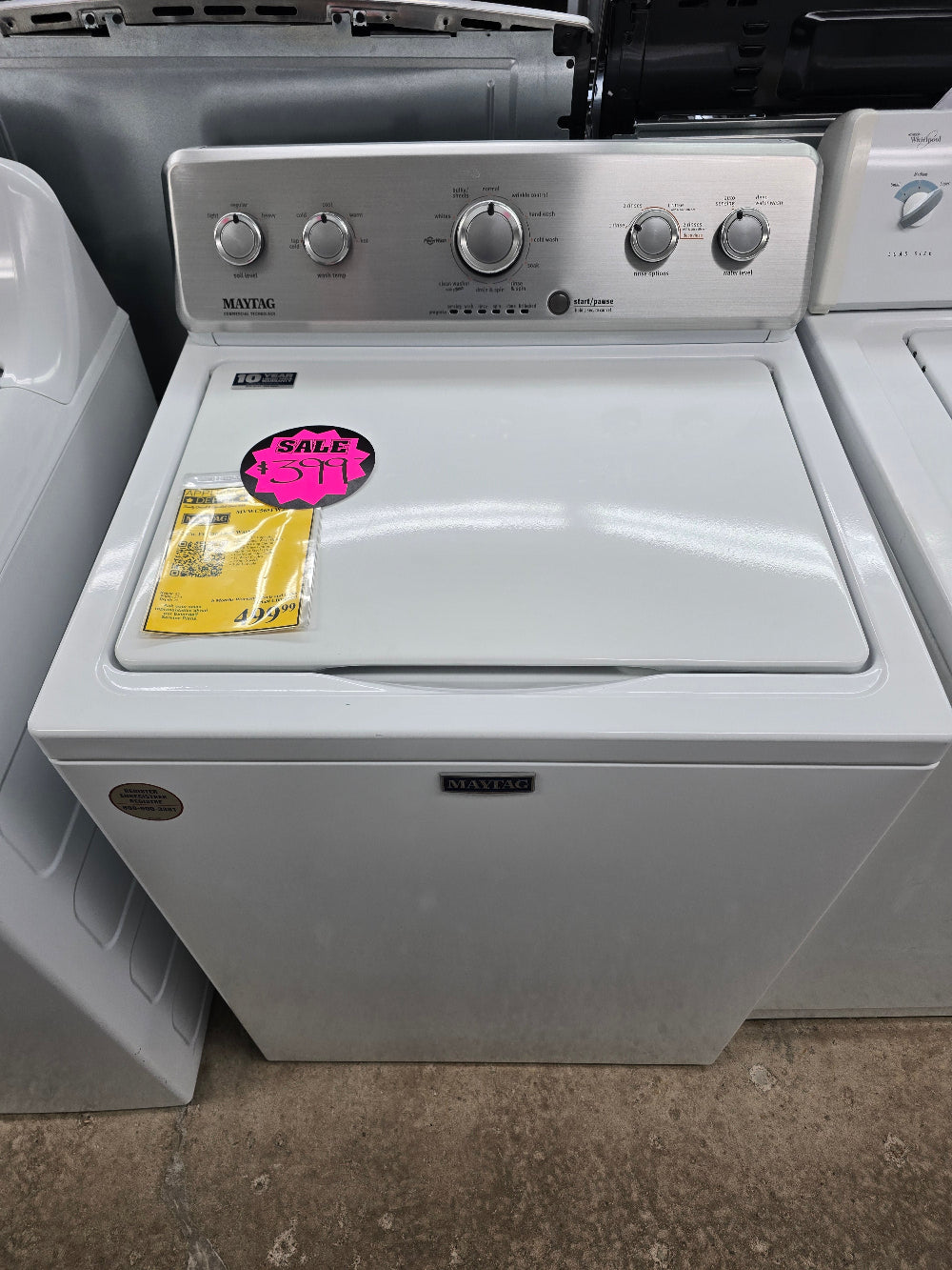 Reconditioned Maytag 4.2 Cu. Ft. Top Load Washer MVWC565FW2/CB0202682
