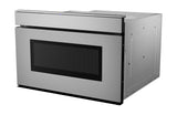 24 in. 1.2 cu. ft. 950W Sharp Stainless Steel Smart Easy Wave Open Microwave Drawer Oven SMD2479JS