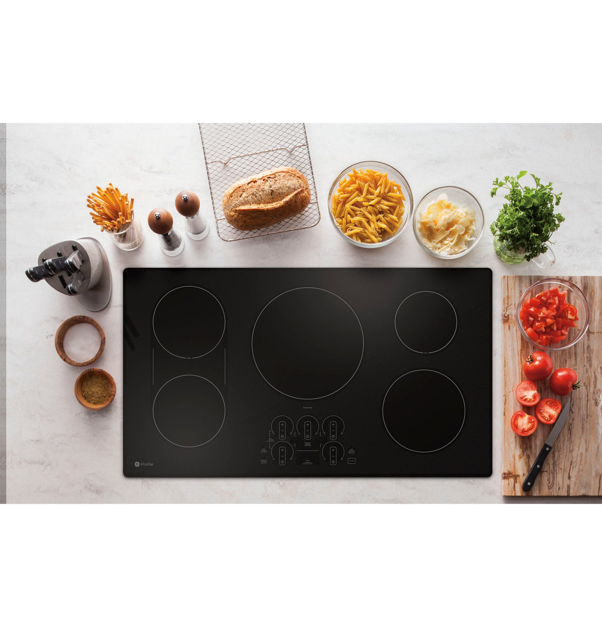 GE Profile 36" Built-In Touch Control Induction Cooktop PHP9036DTBB