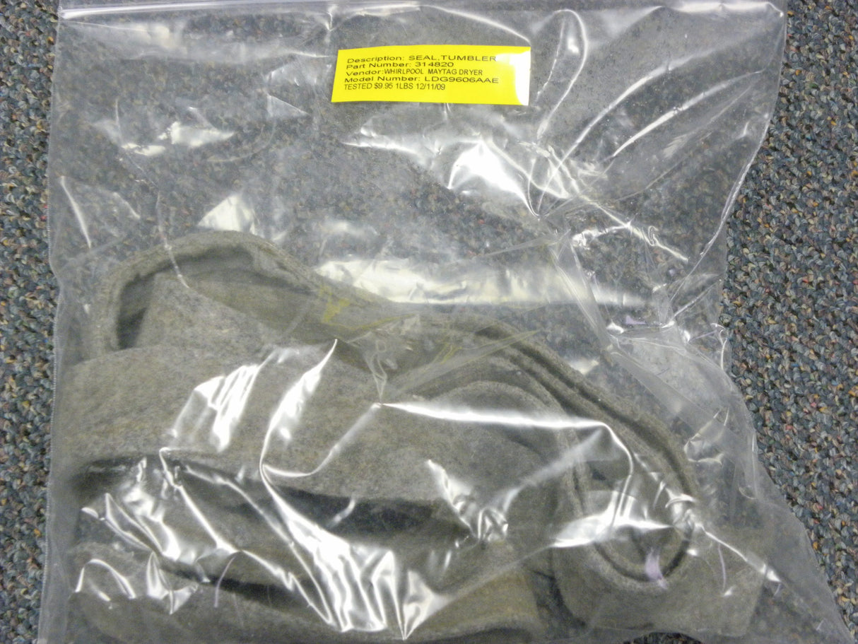 Whirlpool Stack Washer/Dryer Dryer Tumbler Seal 314820