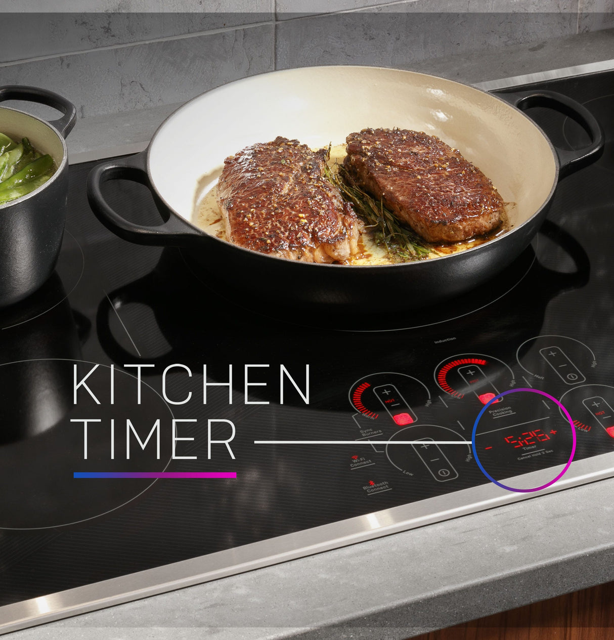 GE Profile 30" Built-In Touch Control Induction Cooktop PHP9030DTBB (S&D)