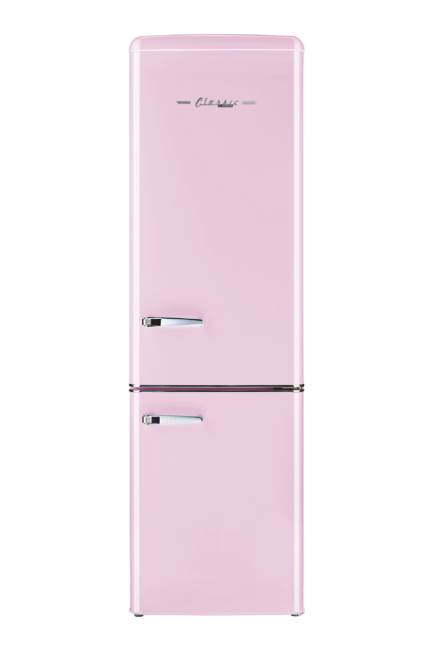 Classic Retro by Unique 9 cu. ft. Electric Bottom-Mount Refrigerator UGP-275L BP AC-Bubblegum Pink