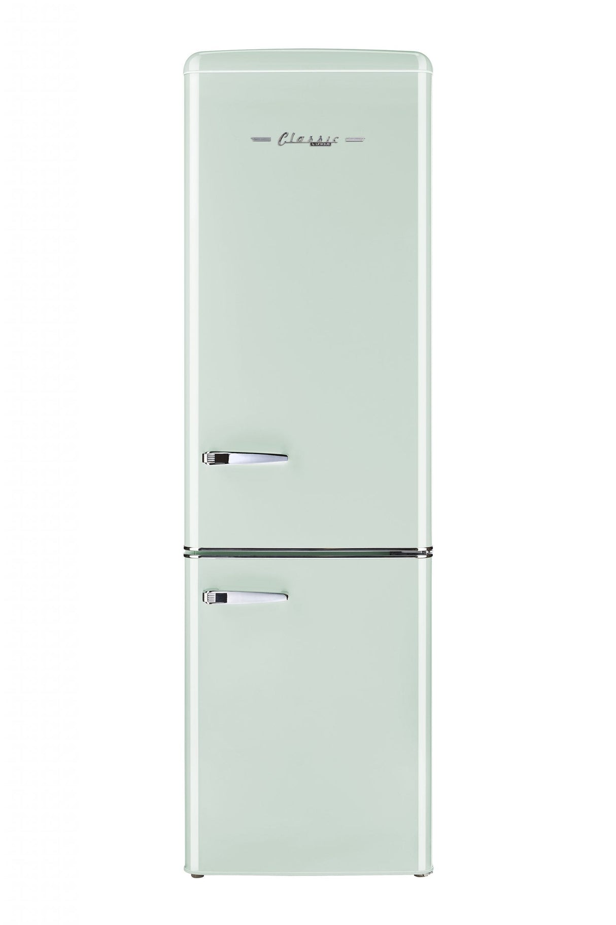 Classic Retro 21.6 in. 8.7 cu. ft. Retro Bottom Freezer Refrigerator in Summer Mint Green, ENERGY STAR UGP-275L LG AC