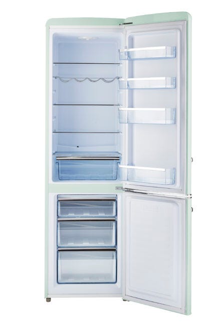 Unique 275 Litre Summer Mint Green 12/24 DC Refrigerator/Freezer UGP-275L LG DC