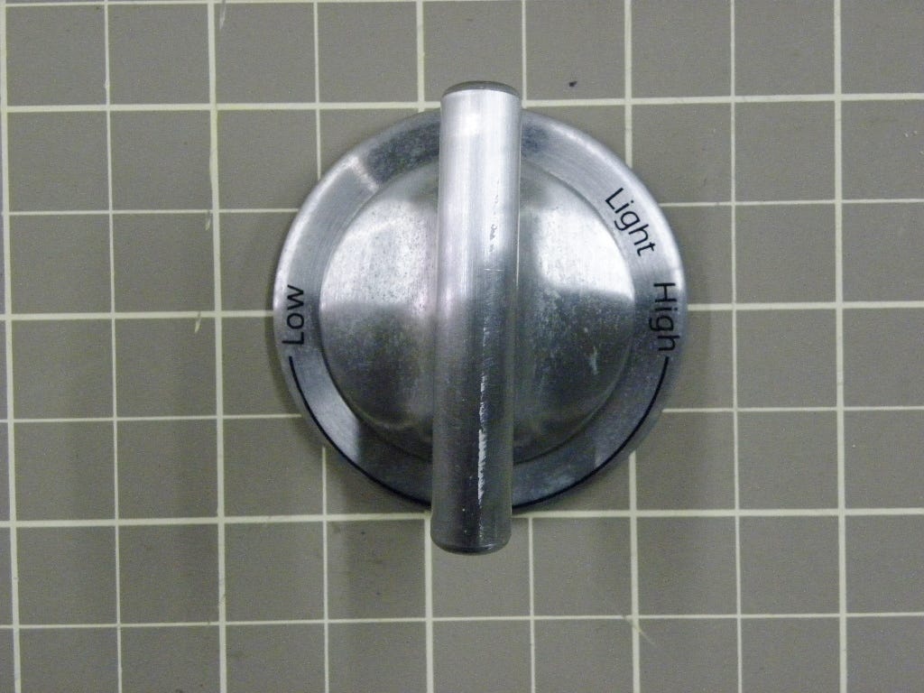 Jenn Air Gas Range Burner Knob (Stainless) W10220975