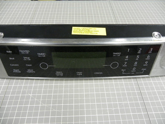 Whirlpool Range Control Panel (Stainless) W10206089