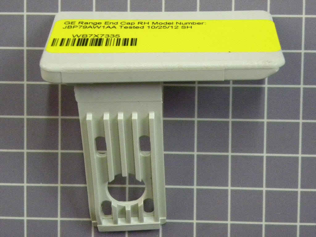 GE Range End Cap RH WB7X7335