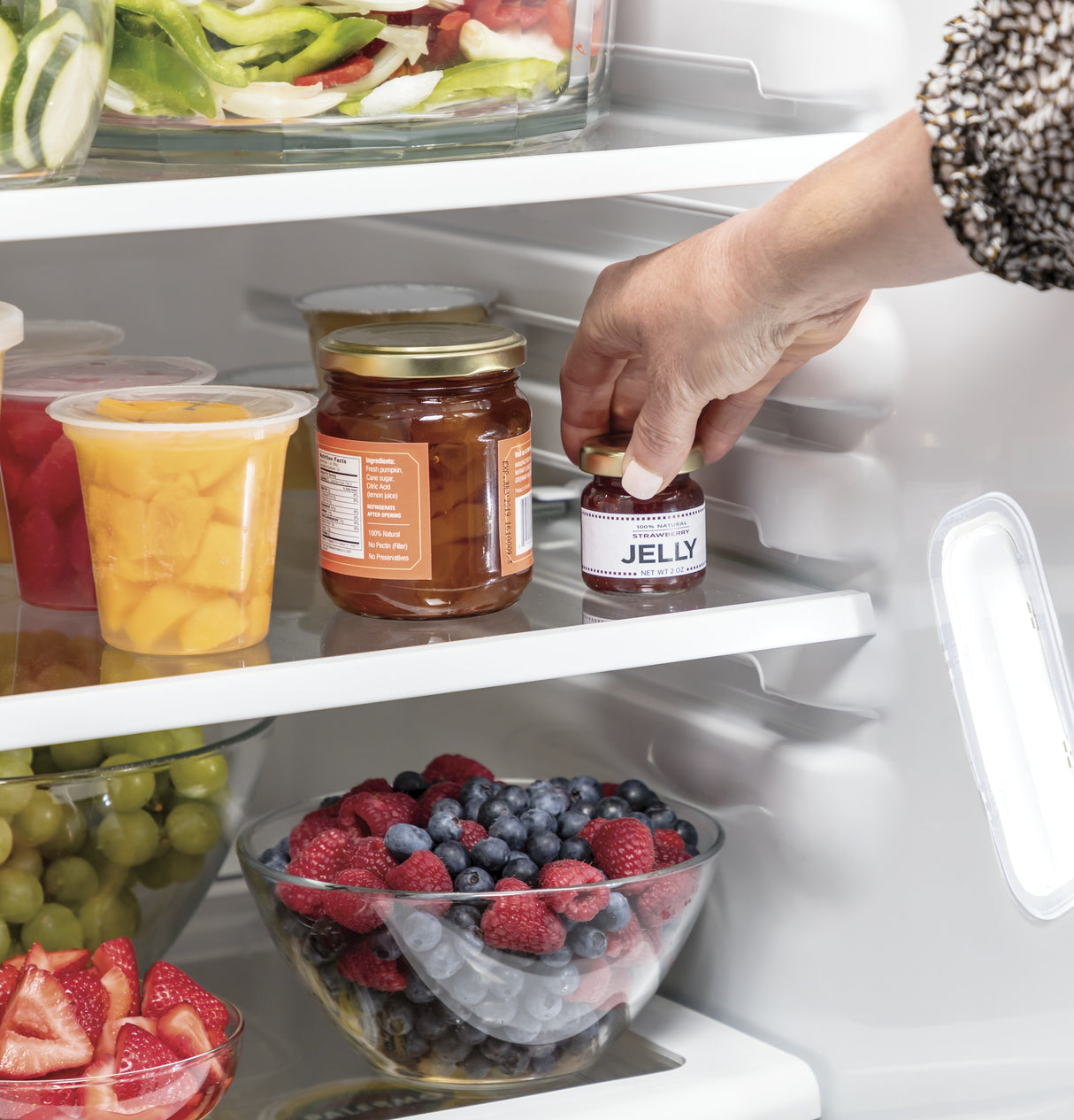 GE 21.8 Cu. Ft. Counter-Depth Side-By-Side Refrigerator GZS22IYNFS