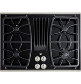 GE Profile™ 30" Built-In Gas Downdraft Cooktop PGP9830SRSS