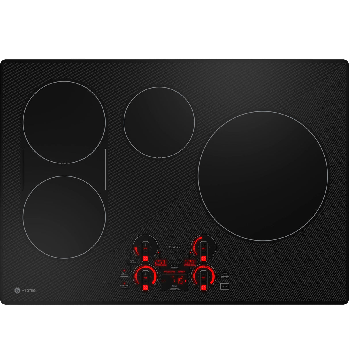 GE Profile 30" Built-In Touch Control Induction Cooktop PHP9030DTBB (S&D)