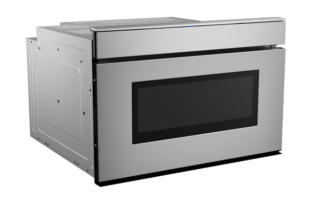 24 in. 1.2 cu. ft. 950W Sharp Stainless Steel Smart Easy Wave Open Microwave Drawer Oven SMD2479JS