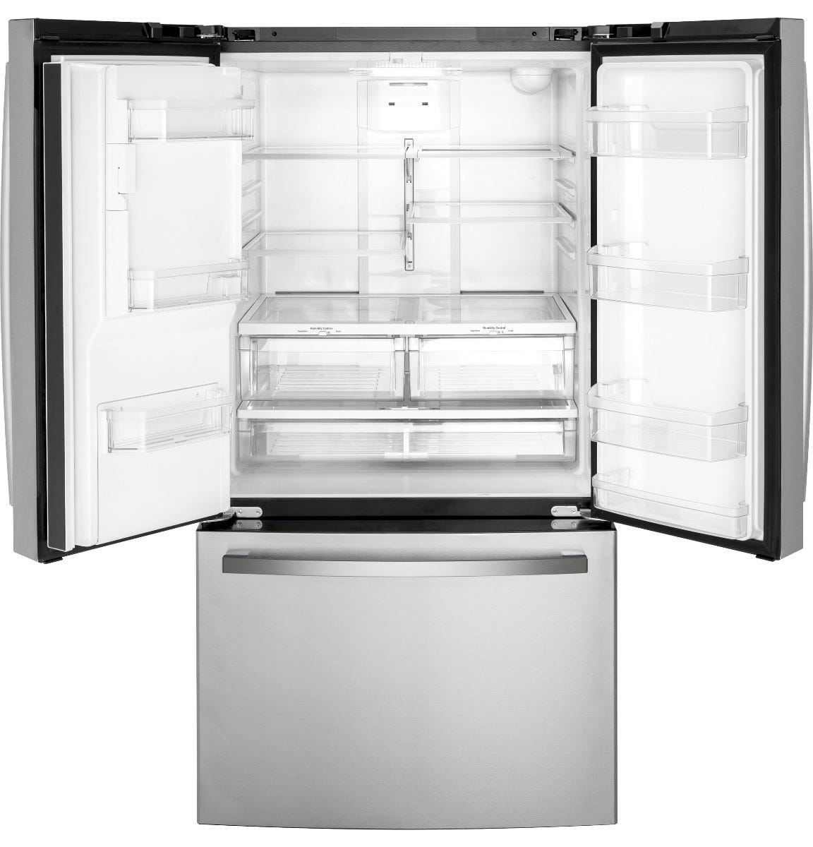 GE ENERGY STAR 20.6 Cu. Ft. Fingerprint Resistant Counter-Depth French-Door Refrigerator GYE21JYMFS