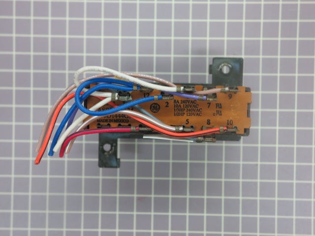 GE Coin Op Washer Switch WH12X1058