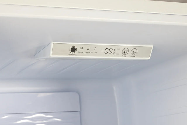 Off-Grid 24-inch 11.7 cu. ft. 325L Solar DC Bottom Freezer Refrigerator in White UGP-325L W