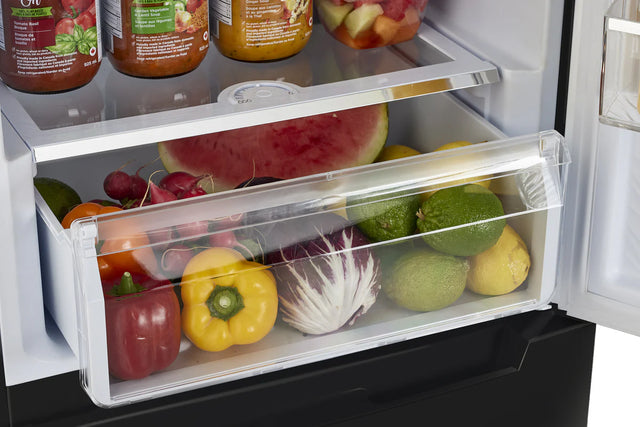 Off-Grid 24-inch 11.7 cu. ft. 325L Solar DC Bottom Freezer Refrigerator in Black UGP-325L B