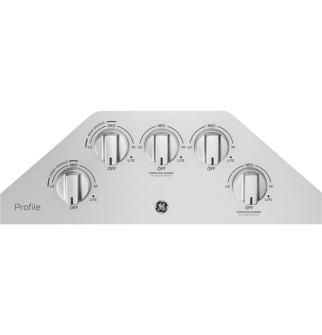 GE Profile 36" Built-In Gas Cooktop with Five Burners PGP7036SLSS-Stainless Steel