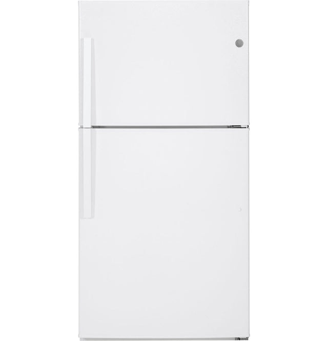 GE ENERGY STAR 21.1 Cu. Ft. Top-Freezer Refrigerator GTE21GTHWW