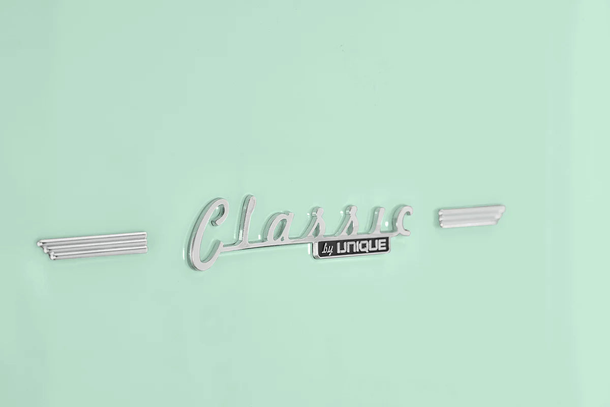 Classic Retro 23.6 in 11.7 cu. ft. Frost Free Retro Bottom Freezer Refrigerator in Summer Mint Green, ENERGY STAR UGP-340L LG AC