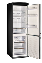Classic Retro 23.6 in 11.7 cu. ft. Frost Free Retro Bottom Freezer Refrigerator in Midnight Black, ENERGY STAR UGP-340L B AC