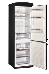 Classic Retro 23.6 in 11.7 cu. ft. Frost Free Retro Bottom Freezer Refrigerator in Matte Black, ENERGY STAR UGP-340L MB AC