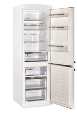 Classic Retro 23.6 in 11.7 cu. ft. Frost Free Retro Bottom Freezer Refrigerator in Marshmallow White, ENERGY STAR UGP-340L W AC