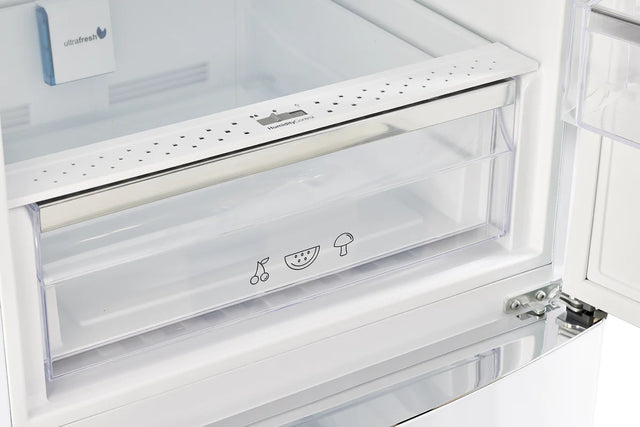 Classic Retro 23.6 in 11.7 cu. ft. Frost Free Retro Bottom Freezer Refrigerator in Marshmallow White, ENERGY STAR UGP-340L W AC