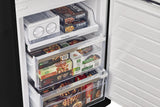 Classic Retro 23.6 in 11.7 cu. ft. Frost Free Retro Bottom Freezer Refrigerator in Matte Black, ENERGY STAR UGP-340L MB AC