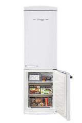 Classic Retro 23.6 in 11.7 cu. ft. Frost Free Retro Bottom Freezer Refrigerator in Marshmallow White, ENERGY STAR UGP-340L W AC