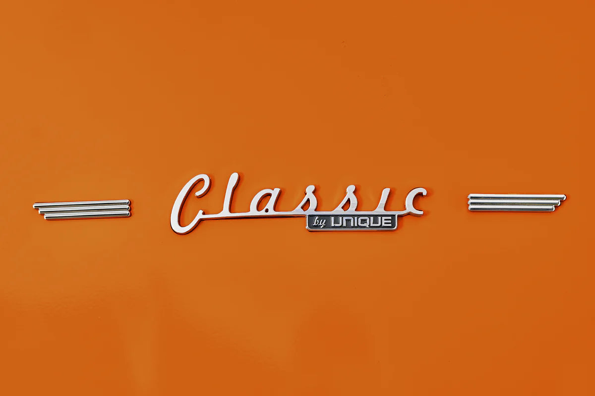 Classic Retro 23.6 in 11.7 cu. ft. Frost Free Retro Bottom Freezer Refrigerator in Creamsicle Orange, ENERGY STAR UGP-340L O AC