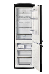 Classic Retro 23.6 in 11.7 cu. ft. Frost Free Retro Bottom Freezer Refrigerator in Midnight Black, ENERGY STAR UGP-340L B AC