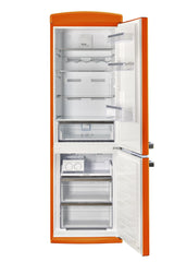 Classic Retro 23.6 in 11.7 cu. ft. Frost Free Retro Bottom Freezer Refrigerator in Creamsicle Orange, ENERGY STAR UGP-340L O AC