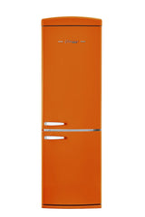 Classic Retro 23.6 in 11.7 cu. ft. Frost Free Retro Bottom Freezer Refrigerator in Creamsicle Orange, ENERGY STAR UGP-340L O AC