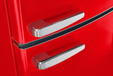 Classic Retro 23.6 in 11.7 cu. ft. Frost Free Retro Bottom Freezer Refrigerator in Candy Apple Red, ENERGY STAR UGP-340L R AC