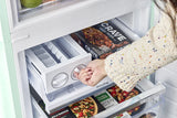 Classic Retro 23.6 in 11.7 cu. ft. Frost Free Retro Bottom Freezer Refrigerator in Summer Mint Green, ENERGY STAR UGP-340L LG AC