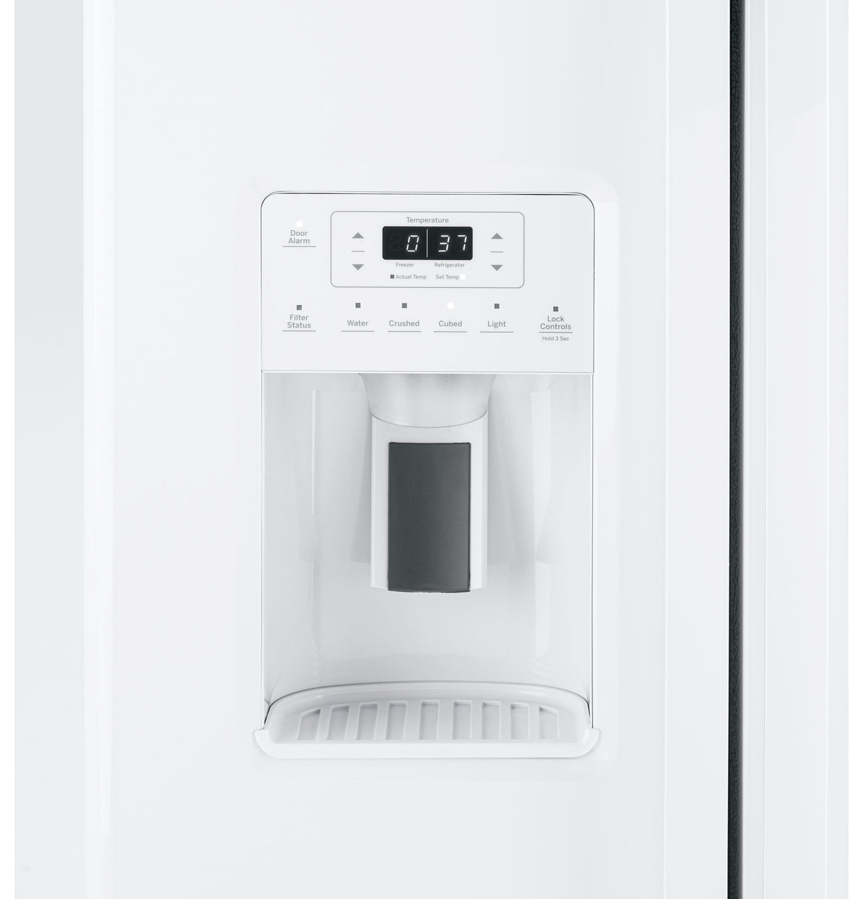 GE ENERGY STAR 25.4 Cu. Ft. Side-By-Side Refrigerator GSE25GGPWW