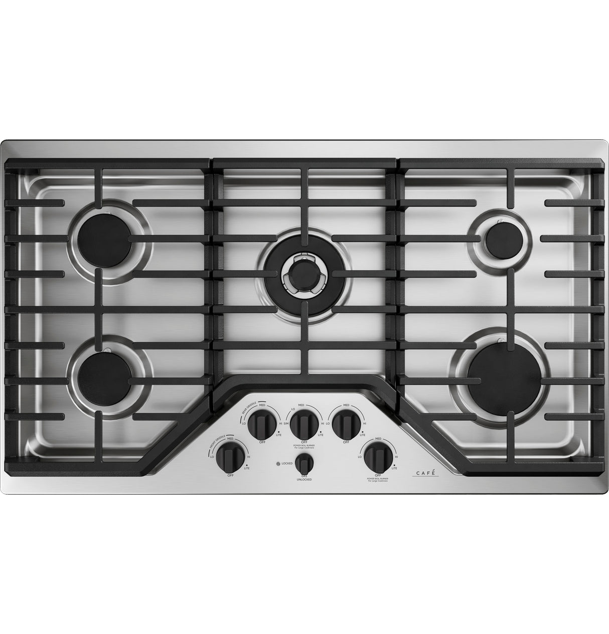 CAFÉ™ 5 Gas Cooktop Knobs - Flat Black CXCG1K0PMFB