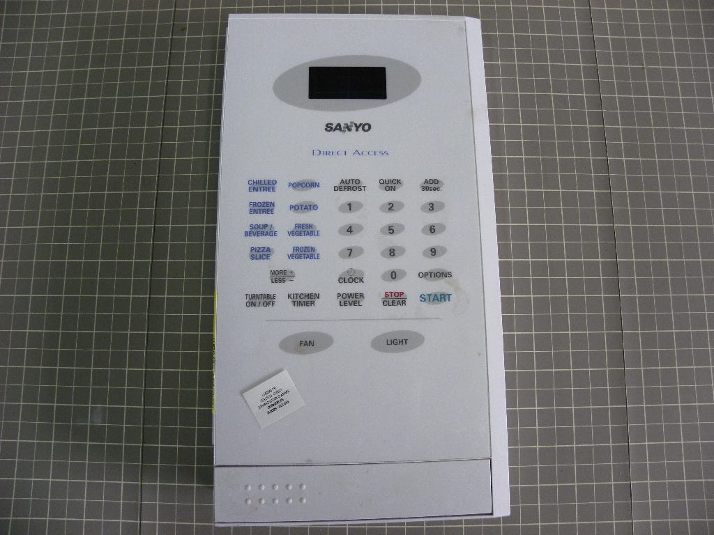 Control Panel W/ Membrane EM-S800W